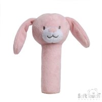 ESQ62-P: Pink Eco Bunny Squeaky Toy